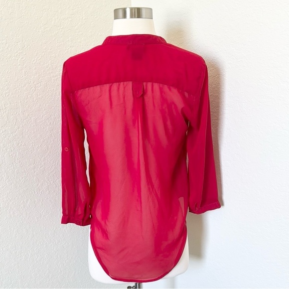 Wet Seal Sheer Blouse - Picture 4 of 6